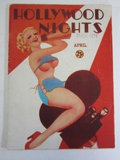 Hollywood Nights Pulp v. 1 #4, Apr. 1936 VG/FN (Best) Quintana GG Cover Art picture