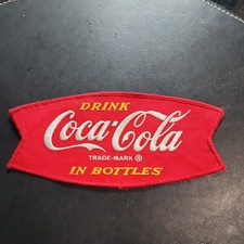 Coca Cola Fishtail Vintage Embroidered Patch 3 3/4