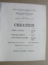 1963 CREATION Haydn BARCLAYS BANK April Cantelo Wilfred Brown John Shirley-Quirk picture