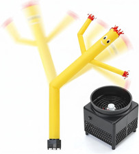 6Ft Yellow Inflatable Waving Tube Man with Blower picture