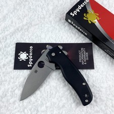 Spyderco Shaman CPM-S30V Plain Blade Black G10 Handles C229GP picture
