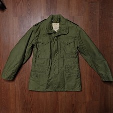 Vintage 1975 US Army Military M-65 Cold Weather Field Jacket Coat Small w/ Liner picture
