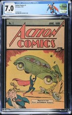 Action Comics #1 CGC 7.0 Pow Wow Sleeping Bag reprints 1st appearance Superman picture