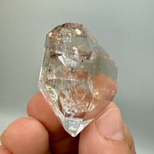 Herkimer Diamond Gem w/ Smoky Phantoms, Rainbows, A Grade Clarity, Sharp Points picture