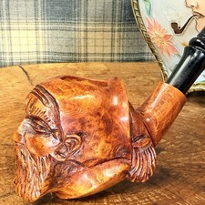 NOS UNSMOKED KAYWOODIE Heirloom The Prophet  Figural Tobacco Pipe 3 Hole Stinger picture