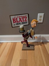 Vintage 1950's Blatz Man Beer Running Server Advertisement Figure Sign Display  picture