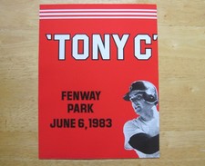 Tony C Night Poster Boston Red Sox 1983,  21 x 17 Mint Never Opened Conigliaro picture