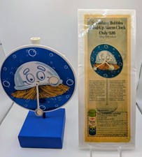 Scrubbing Bubbles Wind-up Alarm Clock Westclox Wind-Up 1972 with Paperwork picture