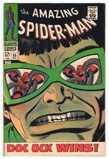 Amazing Spider-Man 55 1967 Marvel Comics F 6.0 Dr Octopus Aunt May Gwen Stacy picture