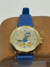 Vintage Rare Donald Duck watch Birthday Commemorative edition runs well wind up picture