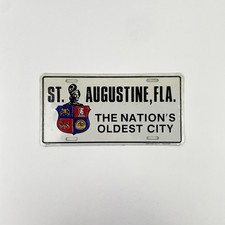 New Sealed St. Augustine Florida The Nation's Oldest City Booster License Plate picture