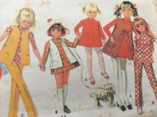1970 McCalls 2473 Vintage Sewing Pattern Children Separates Size 3 picture