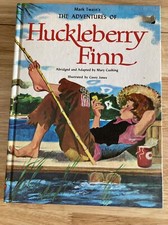 The Adventures of Huckleberry Finn Mary Cushing picture book vintage picture