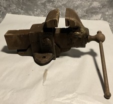 VTG Original Monarch No. 215 Heavy Duty Steel Bench Vise Collectible Tool picture