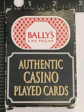 CASINO CARDS BALLY'S LAS VEGAS AUTHENTIC SEALED PLAYED CARDS VERY RARE CANCELLED picture
