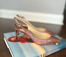 Jimmy Choo Erin 60 Pink glitter heels new 37 picture
