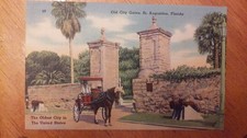 Oldest City In U.S. Postcard  St. Augustine, FL From 1940's thru mid 1950's  #4N picture