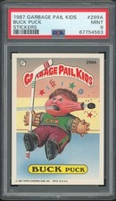 1987 Topps Garbage Pail Kids 8th Series #299A Buck Puck PSA 9 MINT Os8 picture