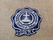 Vtg 1947 DUKE UNIVERSITY Patch Sigillum Universitatis Dukensis Eruditio et Reli picture