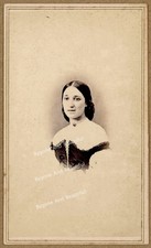 CDV Civil War Beautiful Woman Wearing A Chemisette Sad Look picture