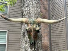 Ebros Large “34”Wide Longhorn Steer Cow Skull Wall Head  picture