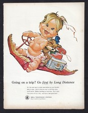 1963 BETSY BELL Telephone System Print Ad