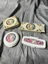 Vintage Viral 1970s Avon A Certain Look Compact & Cake Eyeliner Set Blue NOS picture