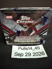 2025 Topps Chrome Deadpool hobby box picture
