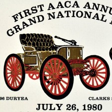 1980 Antique Auto Car Show Meet AACA 1896 Duryea Clarks Summit Scranton Plaque picture