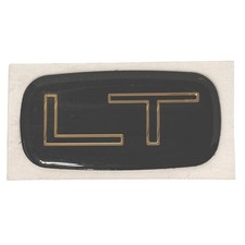 Genuine GM LT Emblem Black Gold Nameplate Badge 15036136 New OEM Chevy GMC * picture