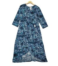 Catherines Curvy Collection Faux Wrap Dress Women's Crossover V-Neck Size 2X picture