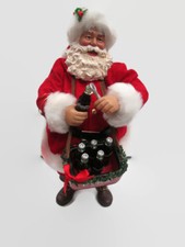 Coca-Cola 2016 Kurt S. Adler Fabriche Santa Selling Cokes- BRAND NEW picture