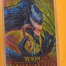 Fleer 1996 Fleer Ultra Spider-Man Marvel Masterpieces #4 Venom Trading Card picture
