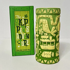 Disney Parks Trader Sam's The Skippers Adventure Collectible Mug Green Tiki picture