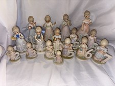 Vintage Lefton Christopher Collection Birthday Girls 1-16 Complete Set 1982 picture