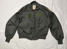 Vintage 1993 CWU-36/P Summer Flyer's Flight Jacket Nomex Green Medium Isratex picture