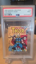 1986 Marvel Comic Images Stickers #48 Thor PSA 9 picture