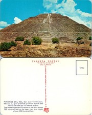 Pyramid of the Sun Teotihuacan San Juan Mexico Postcard picture