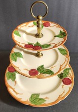 Vintage Franciscan Apple 3-tier Serving Tray  picture