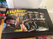 A Nightmare on Elm Street Stickers 23 Packs 1984 Rare Freddy Krueger New + Book picture