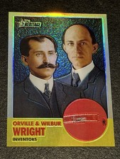 2009 Topps American Heritage Orville & Wilbur Wright #C42 Chrome Refractor 06/76 picture