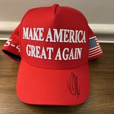 Charlie Kirk Signed TPUSA Make America Great Again 45-47 Adjustable Snapback picture