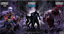 MIDNIGHT X-MEN FANTASTIC FOUR SPIDER-MAN #1 CLAYTON CRAIN VARIANT SET picture