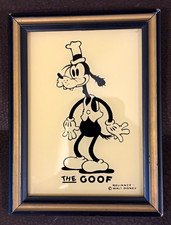Vintage Reliance Disney Goofy Character Framed Print Picture Wall Art picture