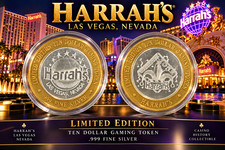 1996 HARRAH'S LAS VEGAS – CONSTRUCTION ZONE – LIMITED EDITION SILVER STRIKE picture