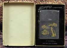 Rare 1957 Vintage Zippo: Heavy Machinery Masterpiece picture
