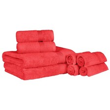 Egyptian Cotton Highly Absorbent Solid 8-Piece Ultra Soft Towel Set picture