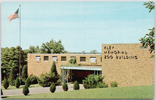 Mesker Zoo Evansville IN Kleyemeyer Memorial Zoo Building Postcard P-198 picture