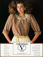 1981 Valentino Studio clothing beautiful woman vintage photo print ad ads66 picture