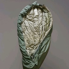 Vtg US ARMY M-1949 Mountain Sleeping Bag Feather Filled Regular Size Type 1 picture